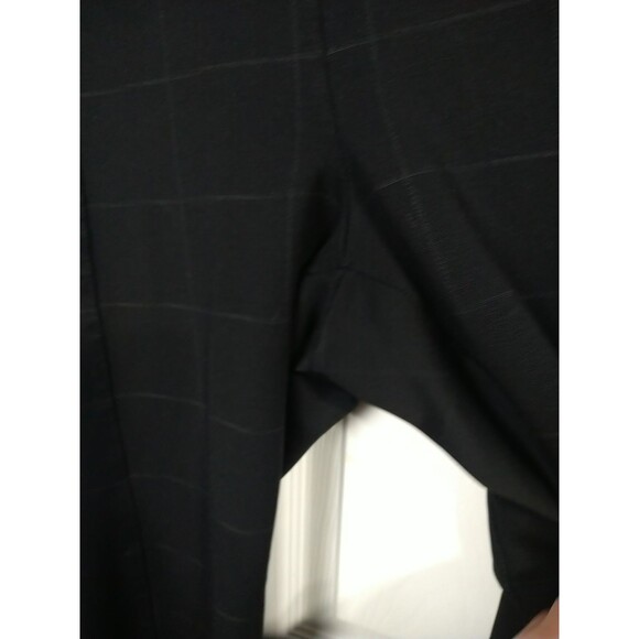 Ellen Tracey Woman XL Pants Effortless Elastic Waist Windowpane Taper Stretch - Picture 4 of 10